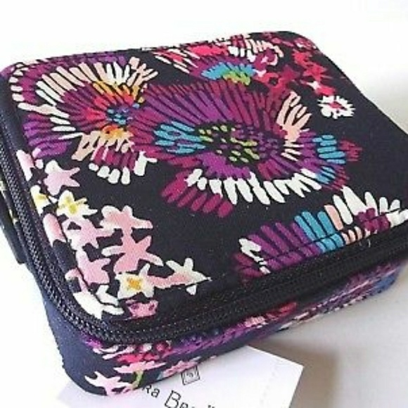 Vera Bradley Bags Nwt Vera Bradley Pill Case Midnight Wildflowers